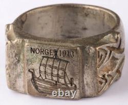 Norway WW2 German ring WWII Norge 1940 Drakkar battleship Germany Army Wehrmacht