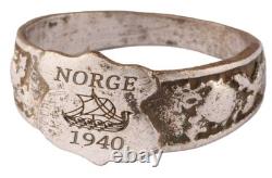 Norway WW2 Norge 1940 German Navy ring WWII Ship drakkar Germany Army Wehrmacht