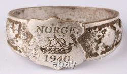 Norway WW2 Norge 1940 German Navy ring WWII Ship drakkar Germany Army Wehrmacht