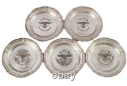 ORIGINAL Rare WW2 WWII X5. German Army SS Silver PATENT Plates All Divisions