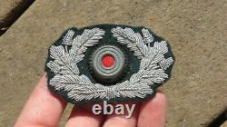 ORIGINAL WW2 German Army Wehrmacht Dress Hat Cap Badge with Cockade Bullion