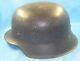 Original Ww2 M42 German Army Issue Helmet With Liner & Traces Of Decal