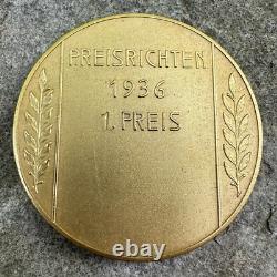 ORIGINAL WWII WW2 German Army 1936 Machine Gun Preisrichten Preis Medallion
