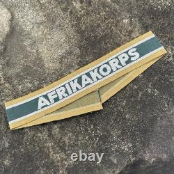 ORIGINAL WWII WW2 German Army Afrika Korps DAK Cuff Title Patch Textbook