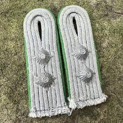 ORIGINAL WWII WW2 German Army Officer Mountain Troop Shoulder Board Pair