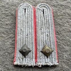 ORIGINAL WWII WW2 German Army Panzer Officer Shoulder Board Pair Tunic Removed