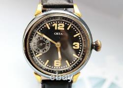 ORTA Military WWII GermaN ARMY Swiss Vntage men's Mechanical Wristwatch SERVISED