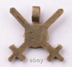 Officers Pendant 800 Silver Sword 1939 Badge WW2 German WWII Germany Army Wehrma