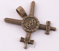 Officers Pendant 800 Silver Sword 1939 Badge WW2 German WWII Germany Army Wehrma