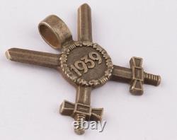 Officers Pendant 800 Silver Sword 1939 Badge WW2 German WWII Germany Army Wehrma
