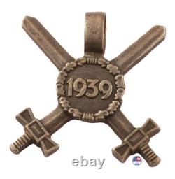 Officers Pendant 800 Silver Sword 1939 Badge WW2 German WWII Germany Army Wehrma