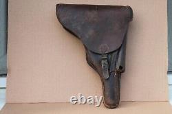 Old Original Rare Army German Leather Holster P08 WWI WWII