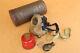Old Ww2 Wwii Romanian Army Military Agv Gas Mask Respirator Dated 1939 With Tag