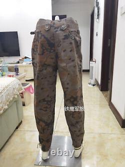 Only SIZE XXL GERMAN ARMY M43 AUTUMN OAK CAMO TUNIC AND TROUSERS