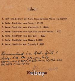 Original 1940 WWII German Afrika Northeast Africa Military Maps Berlin Army Set