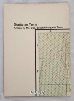 Original 1941 WWII German Tunis Military Geographical Maps Set Berlin Army