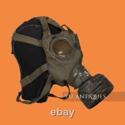 Original Authentic WW2 1938 German Army Wehrmacht Canvas Model W Filter Gas Mask