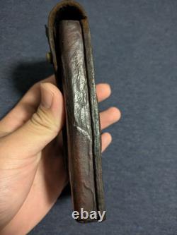 Original Former German Army WWI WWII Luger Magazine Pouch Genuine Leather Me