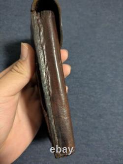 Original Former German Army WWI WWII Luger Magazine Pouch Genuine Leather Me