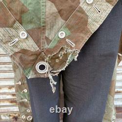 Original Former German Army WWII M-31 Splinter Camo Zeltbahn Tent Poncho 1940s M
