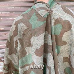 Original Former German Army WWII M-31 Splinter Camo Zeltbahn Tent Poncho 1940s M