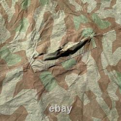 Original Former German Army WWII M-31 Splinter Camo Zeltbahn Tent Poncho 1940s M