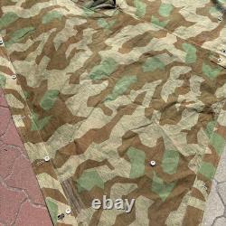 Original Former German Army WWII M-31 Splinter Camo Zeltbahn Tent Poncho 1940s M