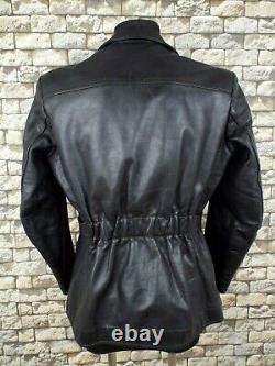 Original German Leather Jacket M Vintage Motorcycle Genuine WW2 Rare