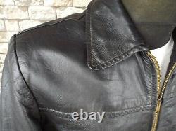 Original German Leather Jacket M Vintage Motorcycle Genuine WW2 Rare