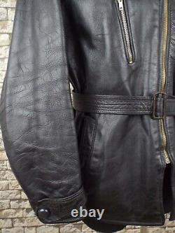 Original German Leather Jacket M Vintage Motorcycle Genuine WW2 Rare