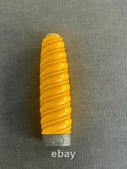 Original German WW2 Army Officers Dagger Handle with Ferrule-YellowithOrange-Buy Now