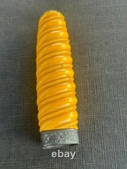 Original German WW2 Army Officers Dagger Handle with Ferrule-YellowithOrange-Buy Now