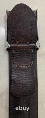Original German WWII Heer Army EM/NCO 1938 Belt Pebbled Buckle Berg Nolte Ludens