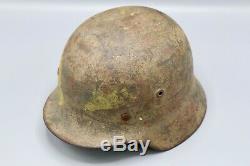 Original German WWII M40 Army Camo Helmet