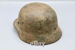 Original German WWII M40 Army Camo Helmet