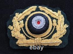 Original German World War II Army (Heer) General Officer visor cap wreath