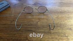 Original German Wwii Ww2 Army Wermacht Soldier John Lennon Eyeglasses Metal Case