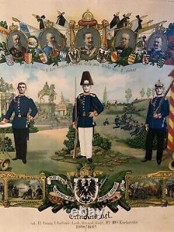 Original Imperial German Army Service poster 1906