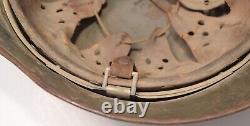 Original Named WWII German Army M35 ET62 Stahlhelm Helmet with Liner
