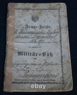 Original Pre-WWI 1874 German Imperial Army Soldiers ID LANGENHAN 11 Armee Korps