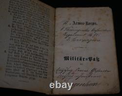 Original Pre-WWI 1874 German Imperial Army Soldiers ID LANGENHAN 11 Armee Korps