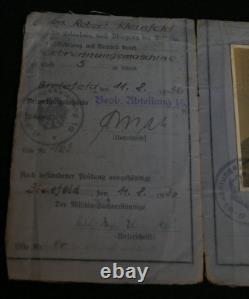 Original Pre-WWII German Army Weimar Reichswehr Drivers Licence Rare