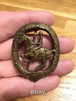 Original WW 2 German Horse Riding Badge, Original Military Award, Soldier, Army