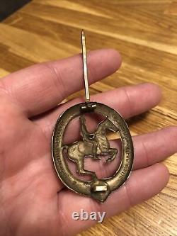 Original WW 2 German Horse Riding Badge, Original Military Award, Soldier, Army