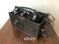 Original WW2 1941 German Army Bakelite Field Telephone