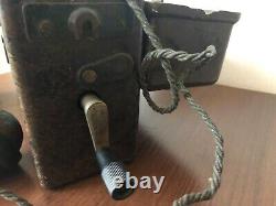 Original WW2 1941 German Army Bakelite Field Telephone