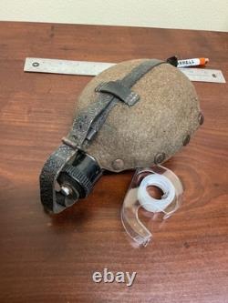 Original WW2 Aluminum German Army Military Canteen With WWII Felt Cover & Straps