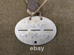 Original WW2 Battalion Relic German army Soldiers Dog Tag- ID (Wehrmacht)