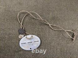 Original WW2 Battalion Relic German army Soldiers Dog Tag- ID (Wehrmacht)