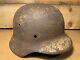 Original Ww2 Camouflaged Barn Find M35 German Helmet Lots Of Paint